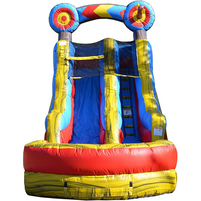 Jumporange 15’ Ft Target Water Slide Commercial Grade Inflatable With